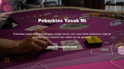 poker türkiyede yasak mı